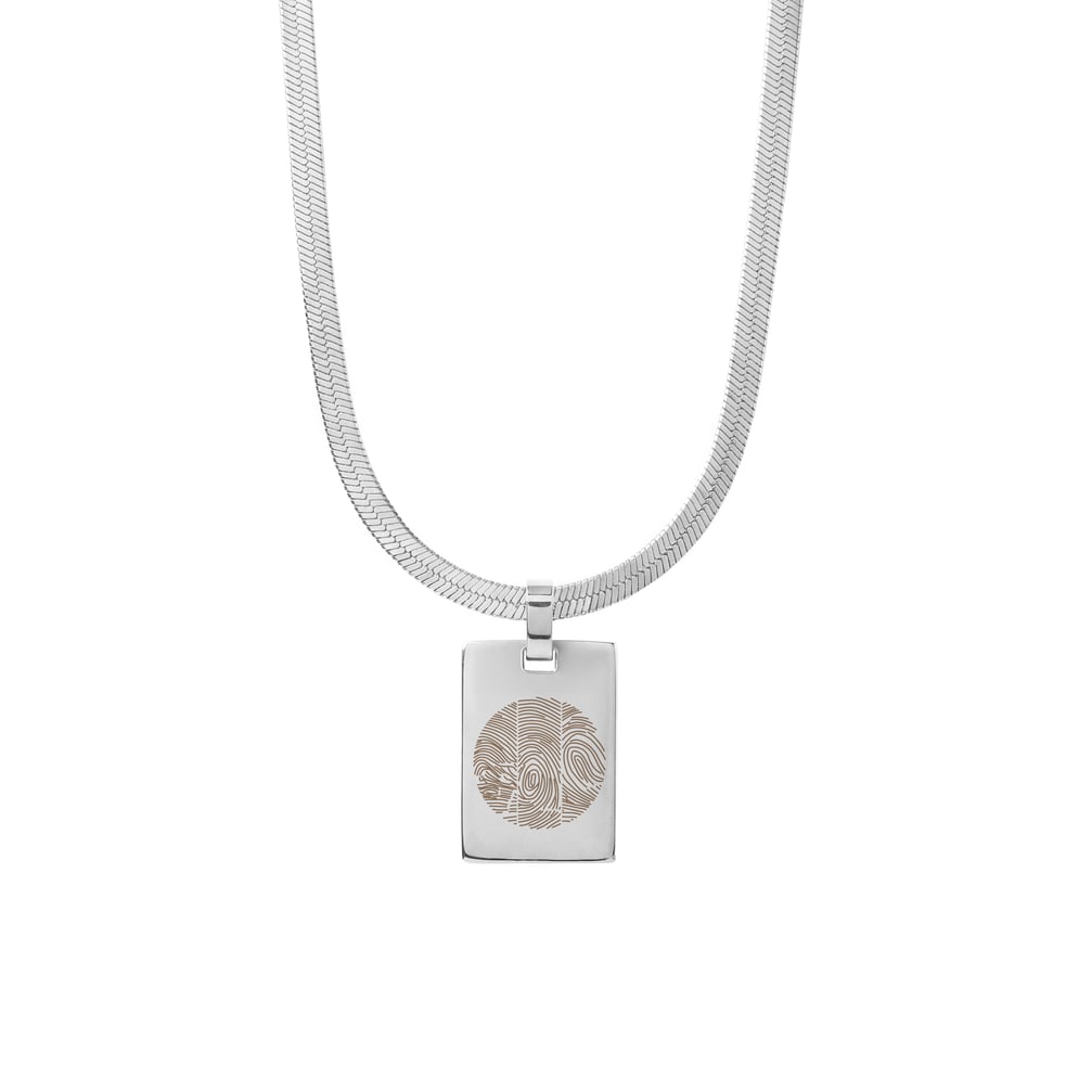 Ogrlica Linea - tri otiska prsta (krug)