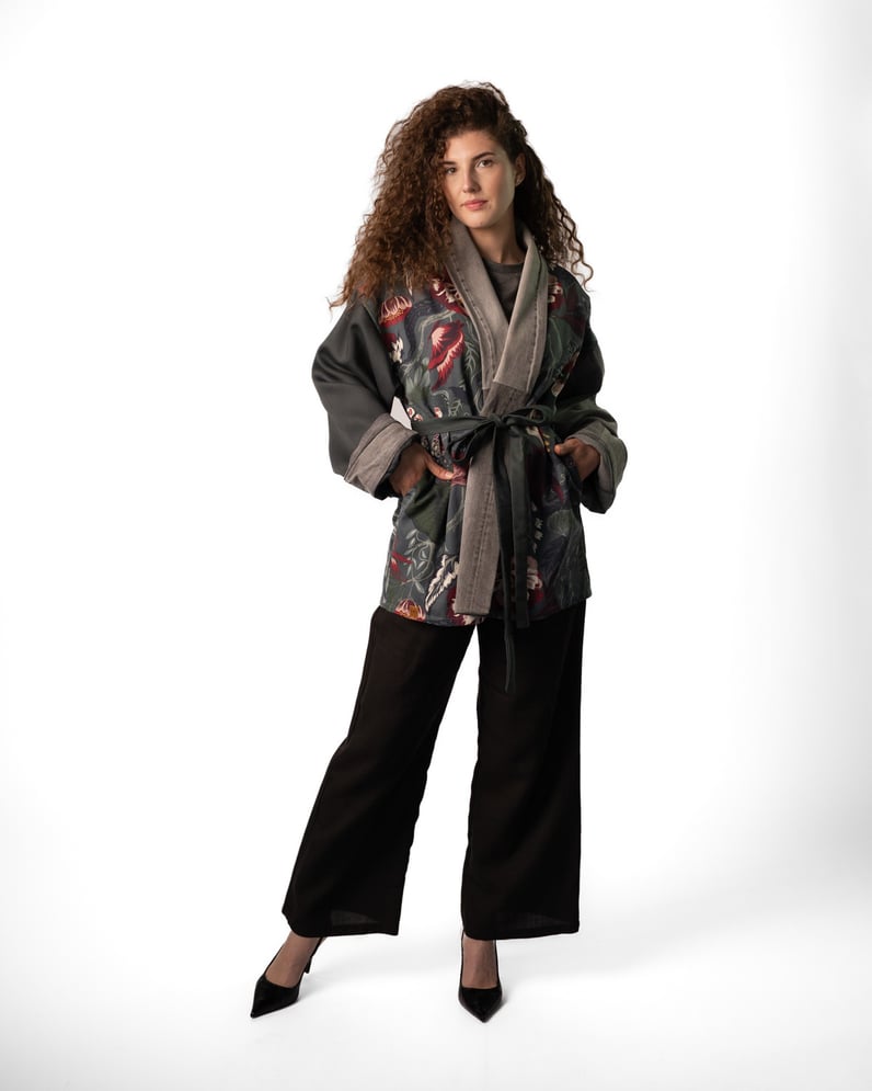 Duži Upcycled Kimono Sako Blossom