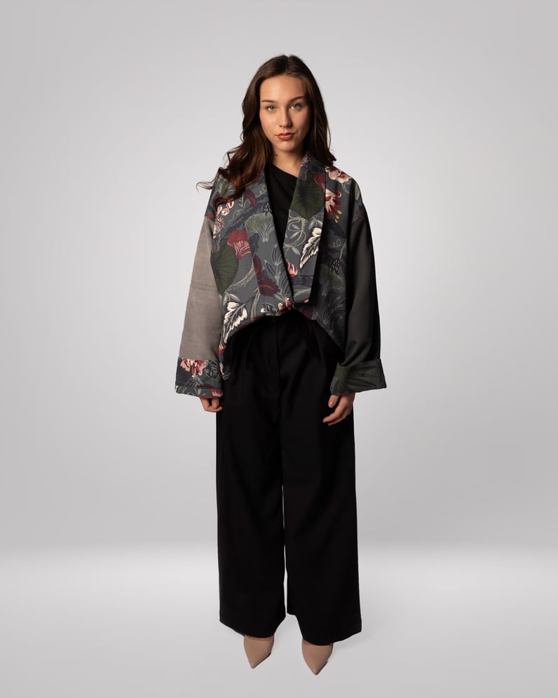 Kratki Upcycled Kimono Sako Blossom
